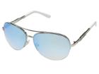 Guess Gu7367 (shiny Silver/blue Mirror) Fashion Sunglasses