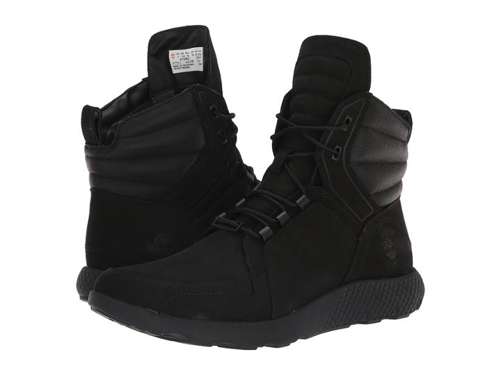 Timberland Flyroam Leather Mid (black 2) Men's Lace-up Boots