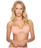 L*space Ridin' High Ribbed Missy Top (tropical Peach) Women's Swimwear