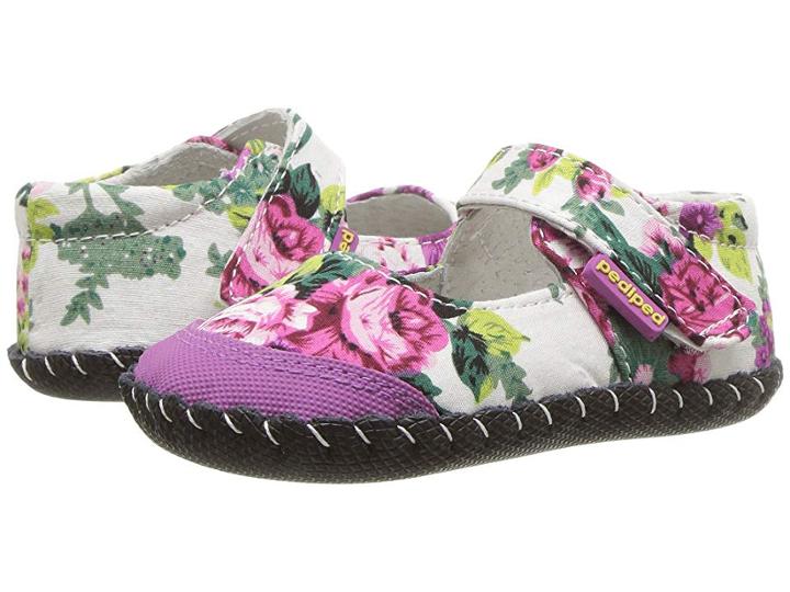 Pediped Louisa Originals (infant) (berry Floral) Girls Shoes