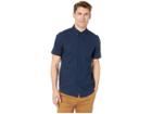 Volcom Everett Oxford Short Sleeve (navy) Men's Clothing