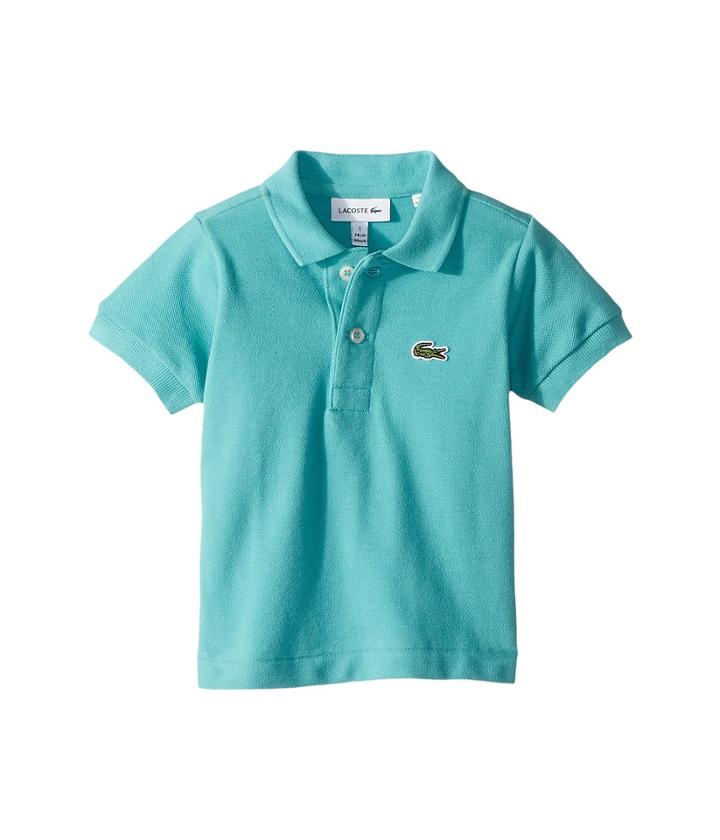 Lacoste Kids L1812 Short Sleeve Classic Pique Polo (toddler/little Kids/big Kids) (earthenware Green) Boy's Short Sleeve Pullover
