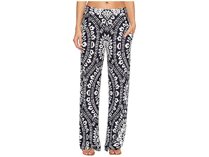 Trina Turk Indochine Wide Leg Pant Cover-up (midnight) Women's Swimwear