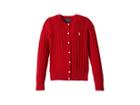 Polo Ralph Lauren Kids Cable-knit Cotton Cardigan (little Kids/big Kids) (park Avenue Red) Girl's Sweater