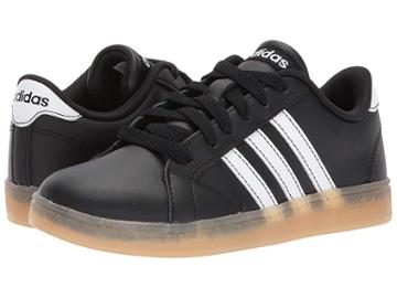 Adidas Kids Baseline K (little Kid/big Kid) (black/white/gum) Kids Shoes