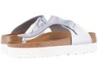 Birkenstock Gizeh Platform (monochrome Marble Silver Birko-flortm) Women's Sandals