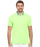 Puma Golf Short Sleeve Tailored Stripe Polo (green Gecko) Men's Short Sleeve Pullover