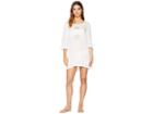 Roxy Goldy Soul Long Sleeve Dress Cover-up (marshmallow) Women's Swimwear