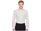 Eton Slim Fit Polka Dot Shirt (white/blue) Men's Long Sleeve Button Up