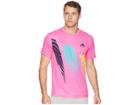 Adidas Seasonal Tee (shock Pink) Men's T Shirt