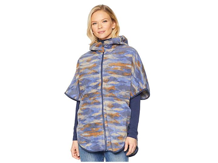 Columbia Benton Springstm Poncho (eve Print) Women's Coat