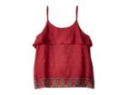Roxy Kids Inner Feelings Strappy Top (big Kids) (holly Berry Perfect Wave Border) Girl's Sleeveless