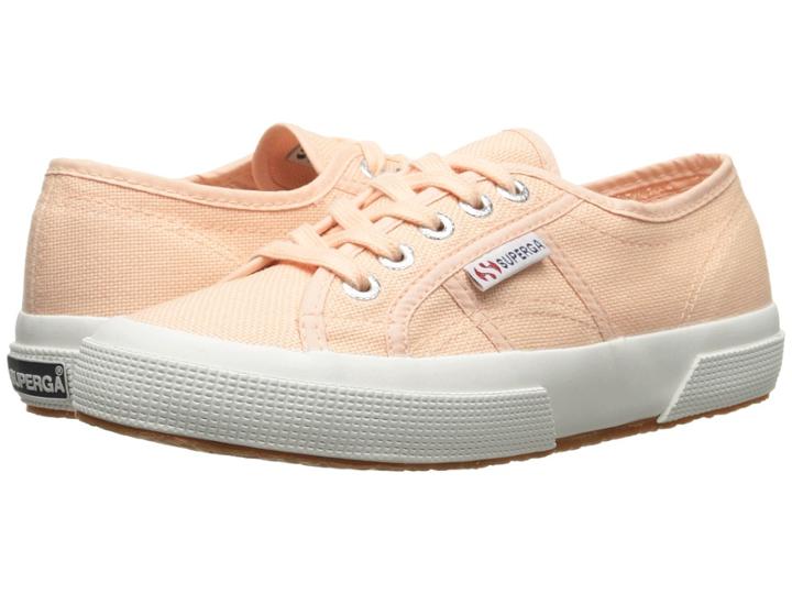 Superga 2750 Cotu Classic Sneaker (pink Peach) Lace Up Casual Shoes