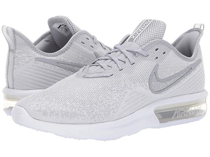 Nike Air Max Sequent 4 (white/white/wolf Grey) Men's Running Shoes