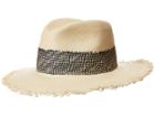Rag & Bone Frayed Edge Panama Hat (black Multi) Caps