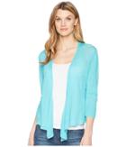 Nic+zoe Four-way Cardy (aqua) Women's Sweater