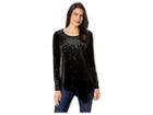 Karen Kane Metallic Splatter Print Top (black) Women's Clothing