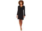 Michael Michael Kors Grommet Lacing Matte Jersey Dress (black) Women's Dress