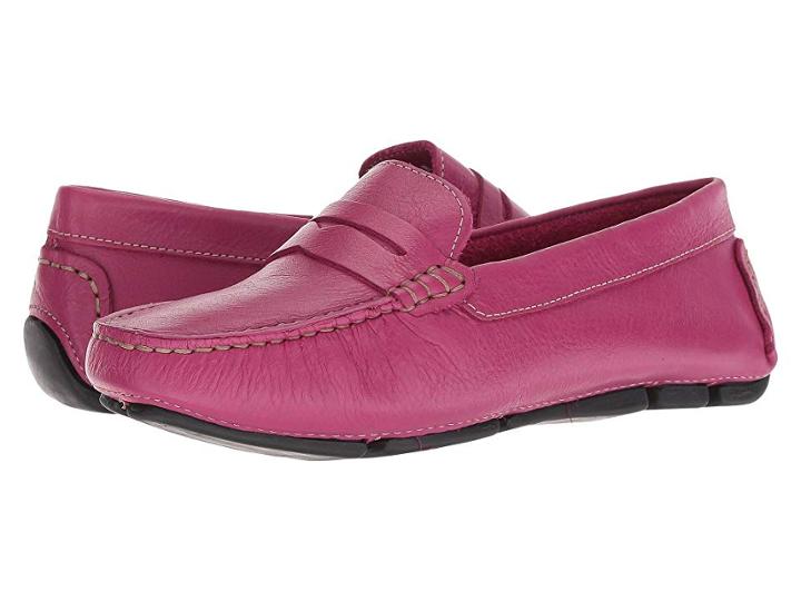Massimo Matteo Penny Keeper (magenta Denver Leather) Women's Moccasin Shoes