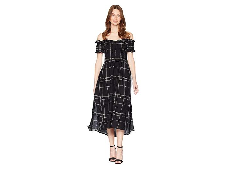 Bardot Cindy Dress (navy Check) Women's Dress