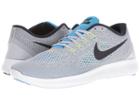 Nike Free Rn (wolf Grey/blue Glow/volt/black) Men's Running Shoes