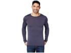 Helly Hansen Merino Mid Long Sleeve (graphite Blue) Men's Clothing