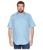 Robert Graham Big Tall Morales Short Sleeve Woven Shirt (blue (tall)) Men's Clothing