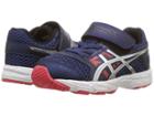 Asics Kids Pre-contend 4 Ts (toddler) (deep Ocean/silver) Boys Shoes