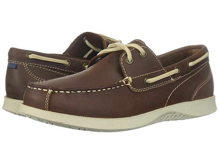 Nunn Bush Bayside Lites Two-eye Moc Toe Boat Shoe (brown) Men's  Shoes