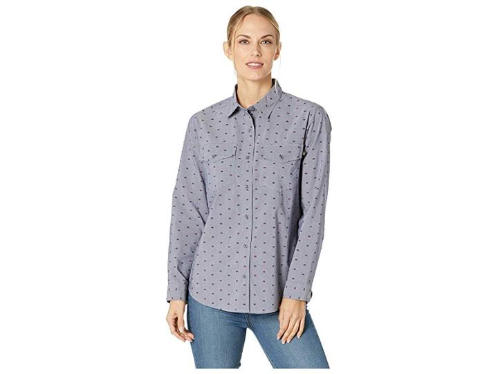 United By Blue Highland Travel Shirt (bison/navy) Women's Clothing
