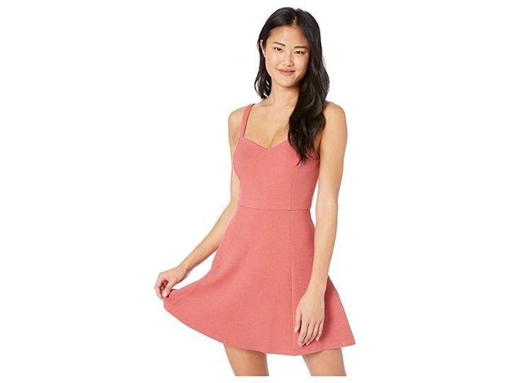 Minkpink All Night Fit And Flare Dress (baked Pink) Women's Dress