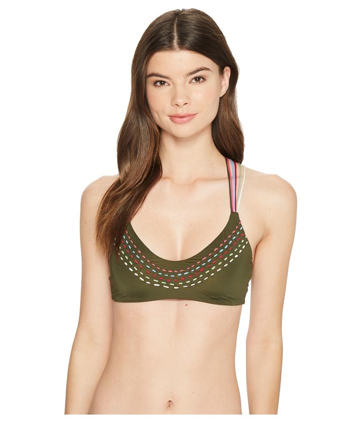 Becca By Rebecca Virtue Quest Bralette (bay Leaf) Women's Swimwear