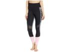 Adidas Designed-2-move High-rise 7/8 Tights (black/true Pink) Women's Casual Pants