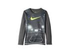 Nike Kids Friday Night Lights Dri-fit Long Sleeve Tee (little Kids) (anthracite) Boy's Clothing