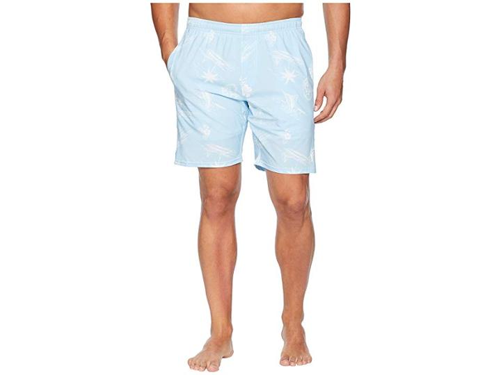 Toes On The Nose Aloha Cruisin Volley (cool Water) Men's Swimwear