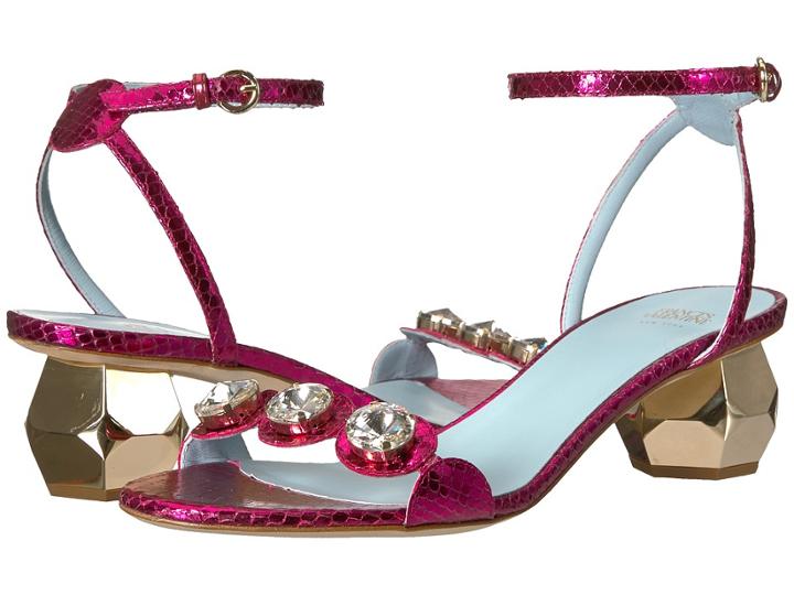 Frances Valentine Beatrix (fuchsia Printed Snake) Women's Shoes