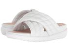 Fitflop Loosh Luxetm Cross Slide Leather Sandals (urban White Leather) Women's  Shoes