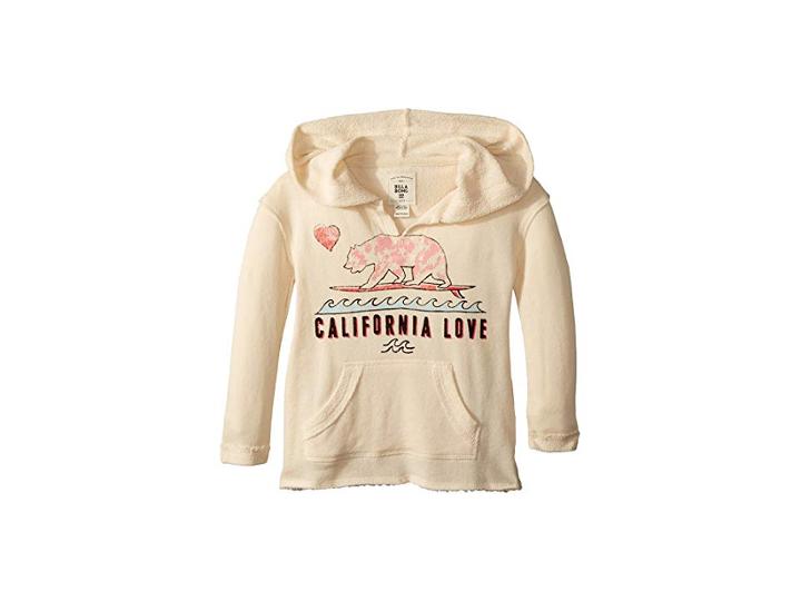 Billabong Kids Days Off Pullover Hoodie (little Kids/big Kids) (cream) Girl's Sweatshirt