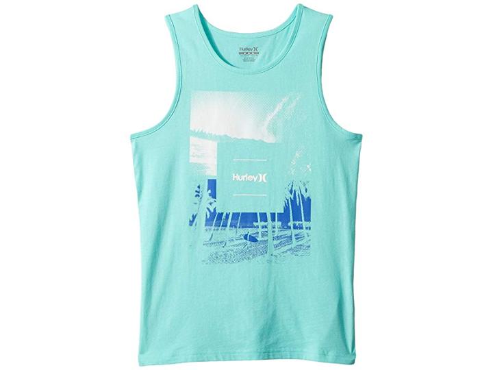 Hurley Kids Cause And Effect Tank (big Kids) (hyper Turquoise) Boy's Sleeveless