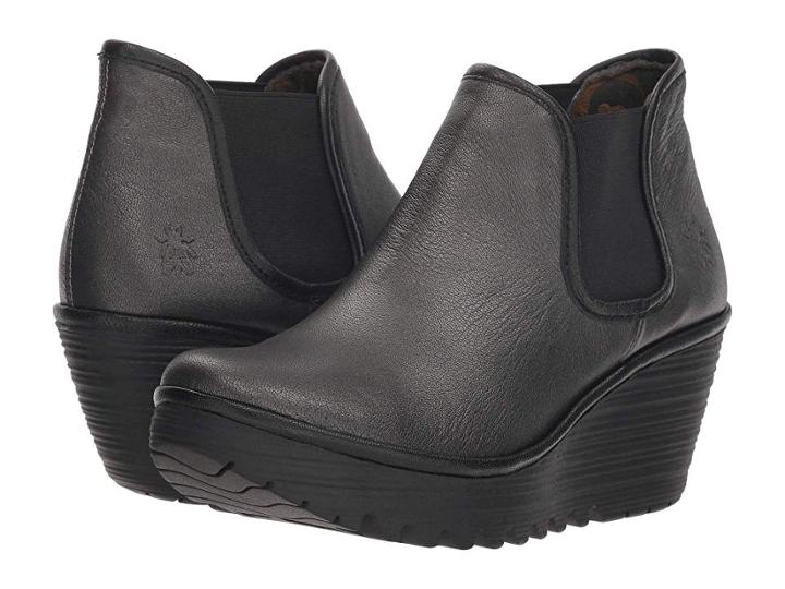 Fly London Yat (graphite/black Borgogna/mousse) Women's Boots