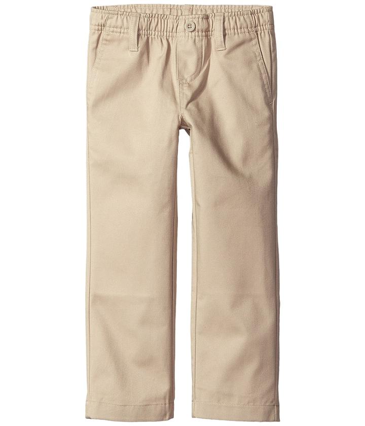 Nautica Kids Elastic Waist Pull-on Twill Pants (little Kids/big Kids) (khaki) Boy's Casual Pants