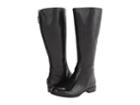 Nine West Contigua Wide Calf (black Leather) Women's Zip Boots
