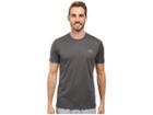 Adidas Essential Tech Crew Tee (dark Heather Grey/vista Grey) Men's T Shirt