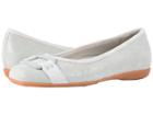 Trotters Sizzle (washed Blue Empire Embossed Leather) Women's Dress Flat Shoes