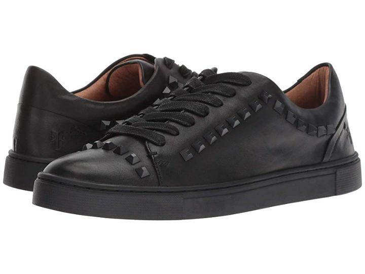 Frye Ivy Deco Stud Low Lace (black) Women's Lace Up Casual Shoes