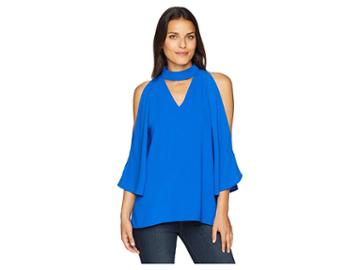 American Rose Celia Keyhole Top (royal) Women's Clothing