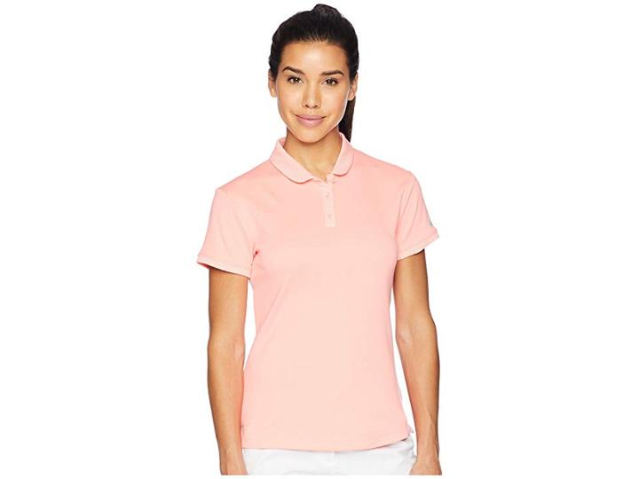 Nike Golf Dry Polo Short Sleeve Texture (light Atomic Pink/flat Silver) Women's Clothing