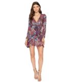 For Love And Lemons Cleo Floral Party Dress (violet Orchid) Women's Dress