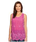 Johnny Was Kobi Tank Top (dark Orchid) Women's Sleeveless