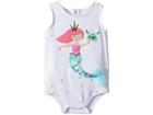 Mud Pie Mermaid One-piece Ruffle Crawler (infant) (white) Girl's Jumpsuit & Rompers One Piece